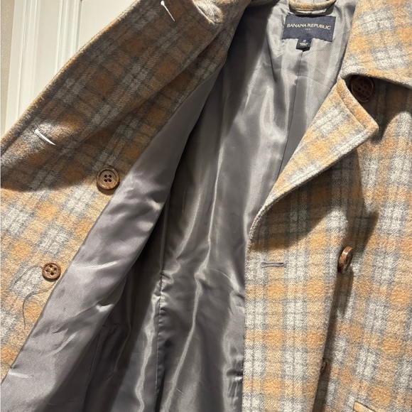 Banana Republic double breasted wool pea coat - Picture 4 of 6